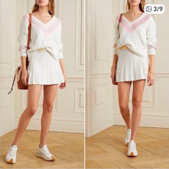 Loveshackfancy Rox Tennis Skirt